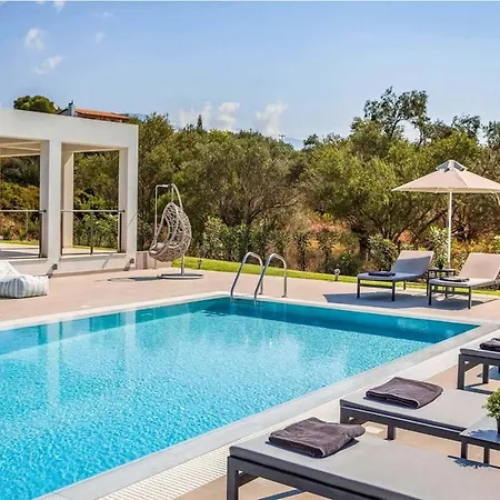 Elegant Svoronata Villa 3 Bedrooms Villa Julieta Private Pool Sea Views Kefalonia Svoronata