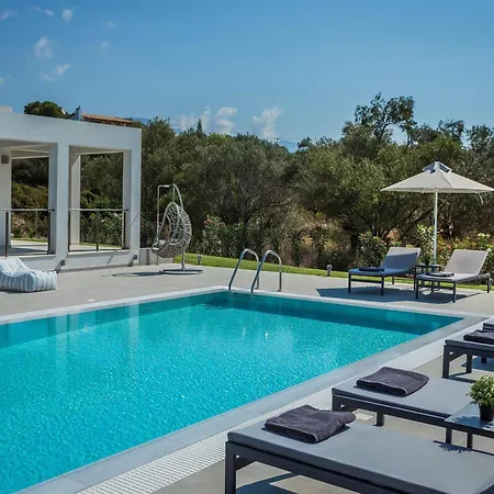 Elegant Svoronata Villa 3 Bedrooms Villa Julieta Private Pool Sea Views Kefalonia וילה סבורונטה