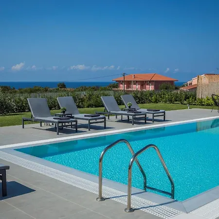 Elegant 3 Bedrooms Julieta Private Pool Sea Views Kefalonia Villa Svoronata