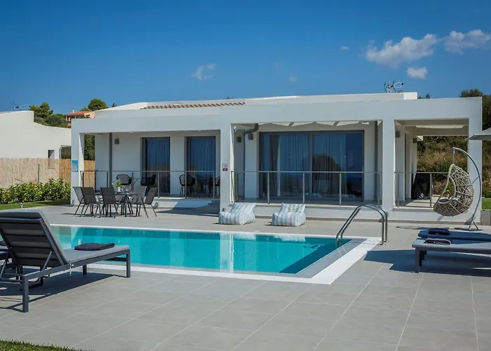 Elegant 3 Bedrooms Julieta Private Pool Sea Views Kefalonia Villa
